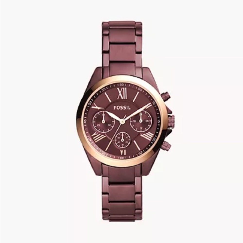 Dark purple Fossil watch